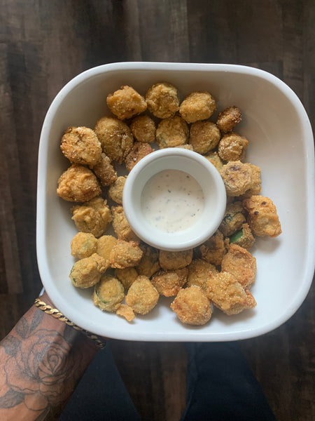 Fried Okra & Jalapeños